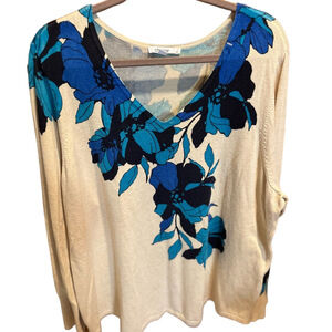 35. WOMENS CHICO’S 4/XXL DETAIL SWEATER